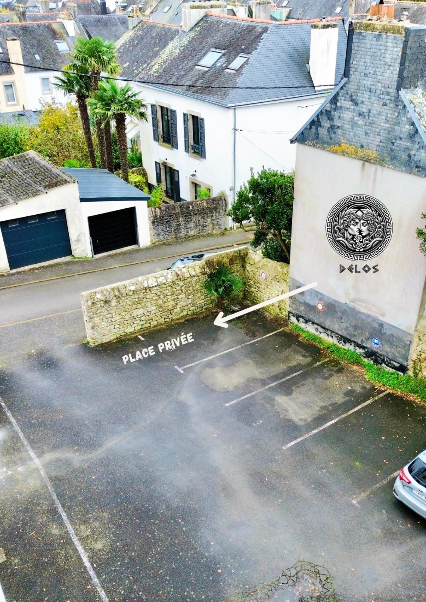 - La Suite Delos - Jacuzzi 2 Places - Centre Ville A Pied - Lit Queen Size - Parking Privee - Wifi - City Center Within Walking Distance - Quimper Bagian luar foto